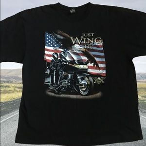 Vintage American Biker Pitbull Leather Company Cruiser XL T-Shirt